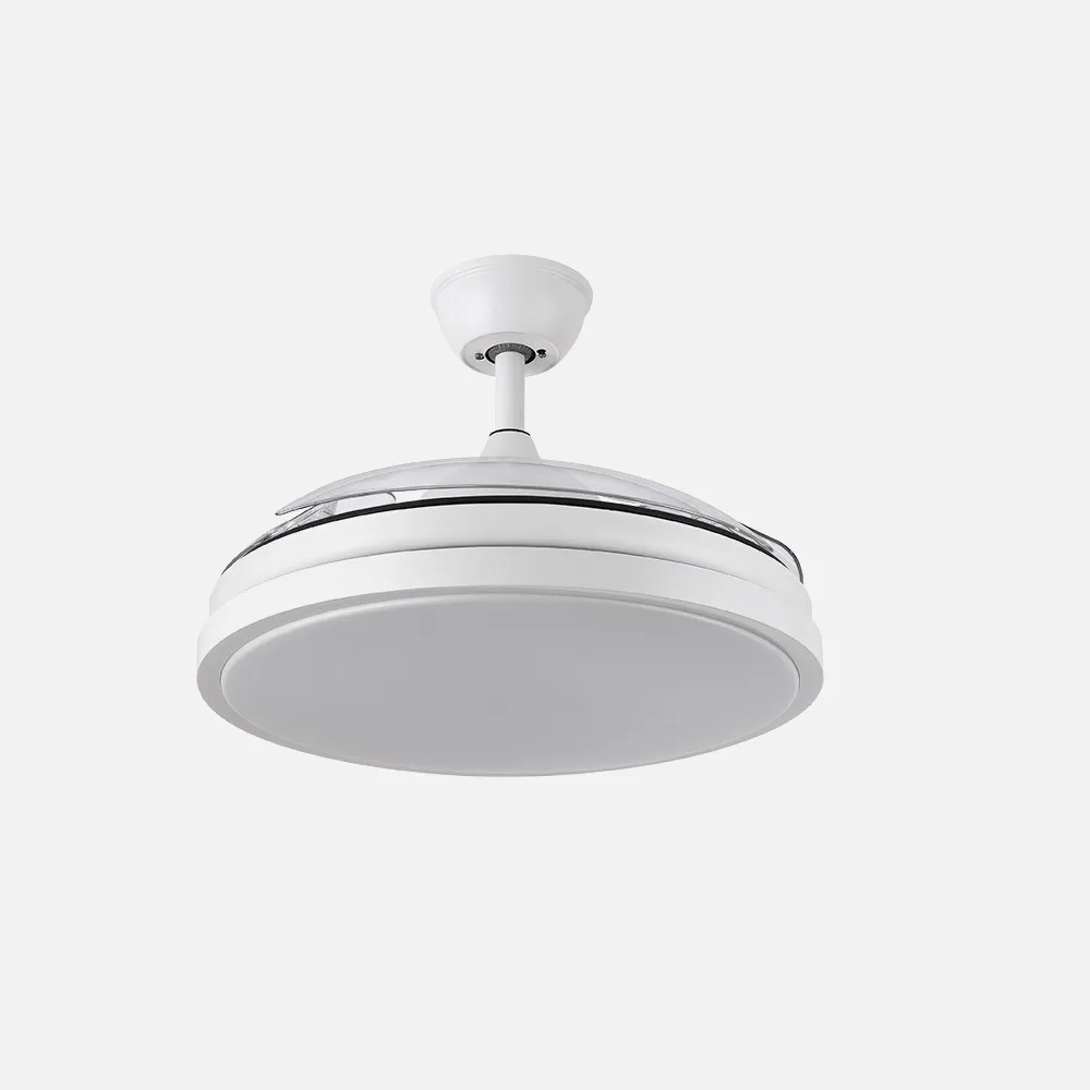 Ventilador Dc Escorpion 59w Blanco 3aspas desplegables 107d 6980lm 3000-4000-6000k Remoto+ Temporizador+ Memoria