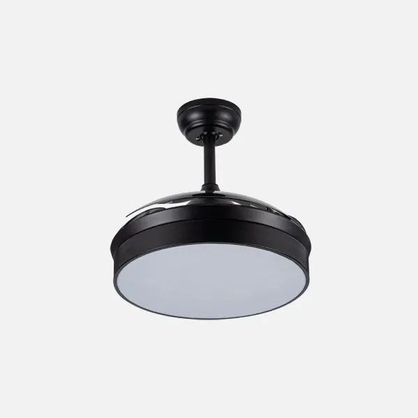 Ventilador Dc Cala Negro 48w 4800lm 3asp.desp 91d 6 Velocidades 3000-4000-6000k Remoto+temporiza+memoria