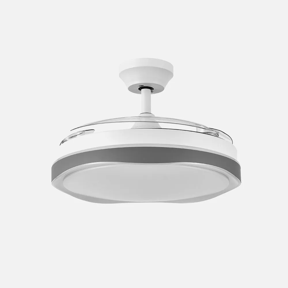 Ventilador Dc Blondi Blanco/gris 72w 3aspas 107d 7200lm 6vel 3000k,4500k,6000k, Remoto+temporizador+memoria