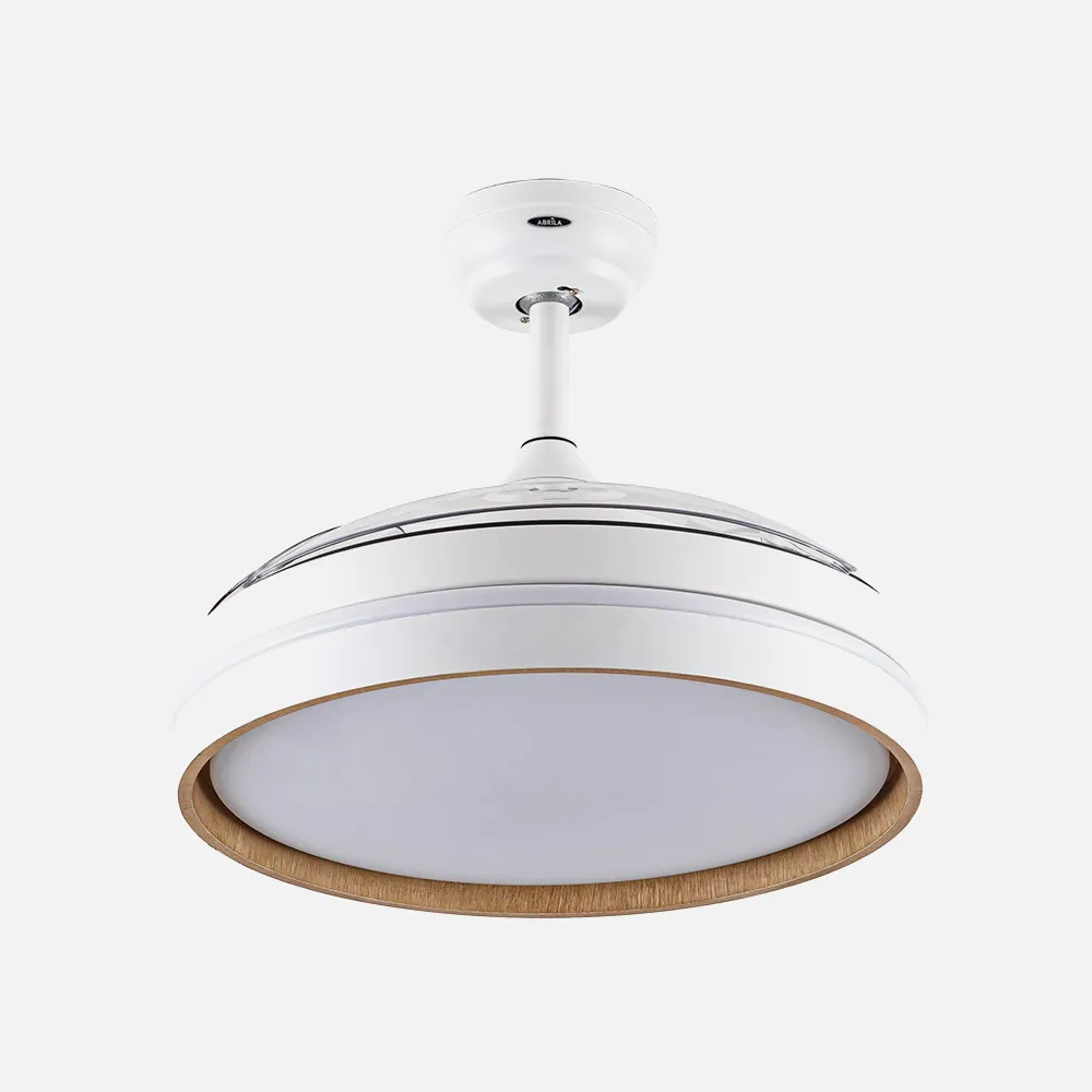 Ventilador Dc Nalon 72w Blanco/haya 3aspas 109d 7200lm 6vel 3000k,4500k,6000k Remoto+memoria+temporizador
