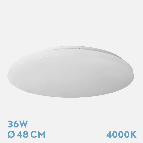 Plafon Tadeo 36w 4000k Blanco 6,5x48x48cm 3590lm