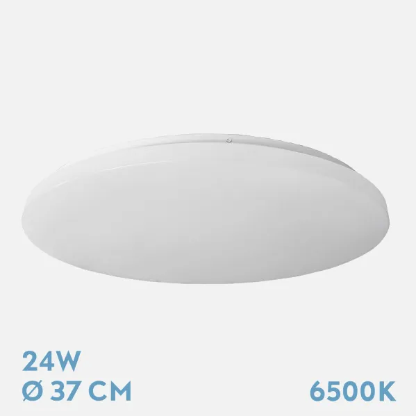 Plafon Tadeo 24w 6500k Blanco 5,5x37x37cm 2376lm
