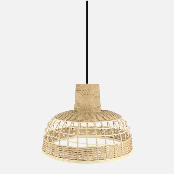 Colgante Bambu Braganza Neg/natural 1xe27 Regx42x 42cm