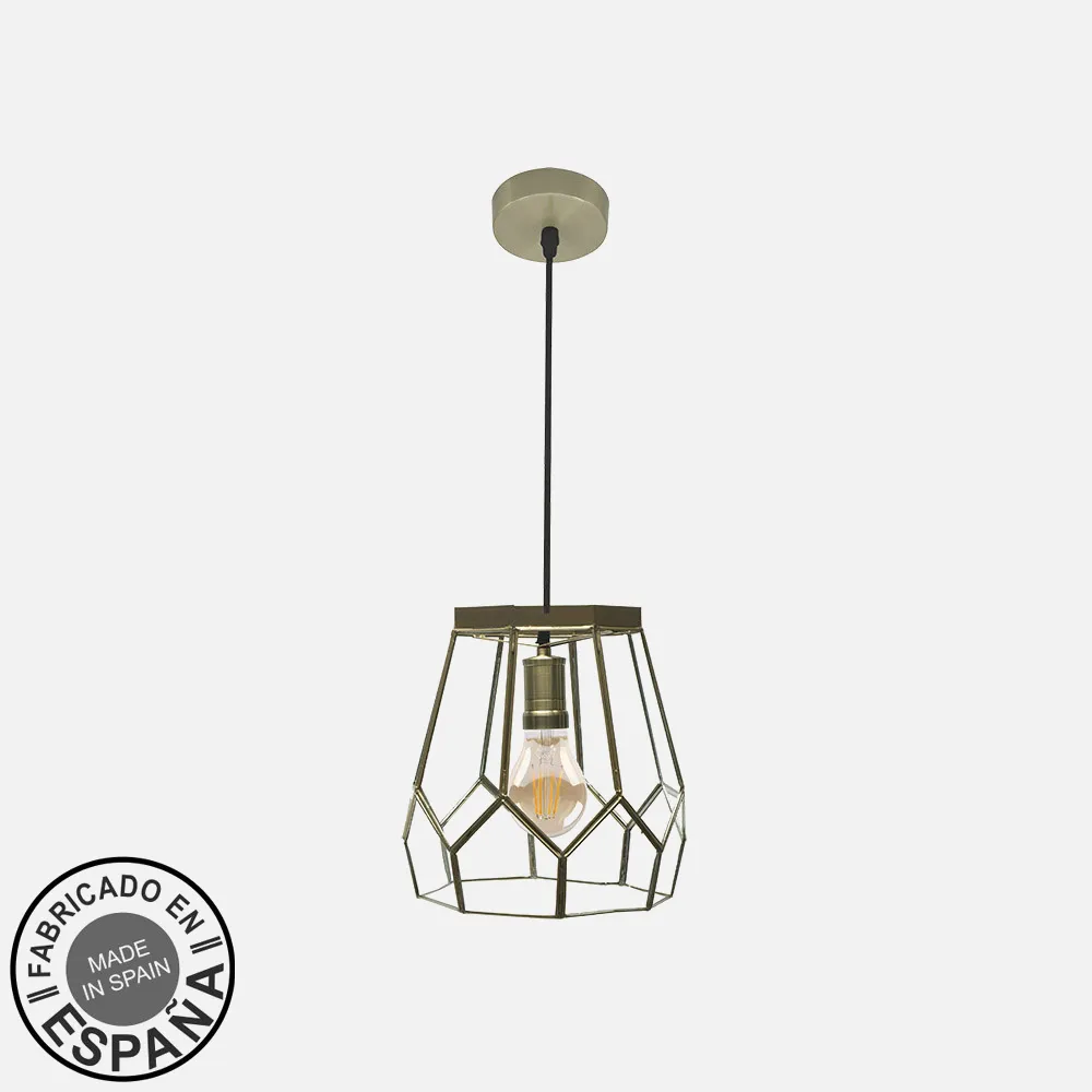 221192014 - Pendant light Lente Small 1xe27 Leather Regx20x20cm
