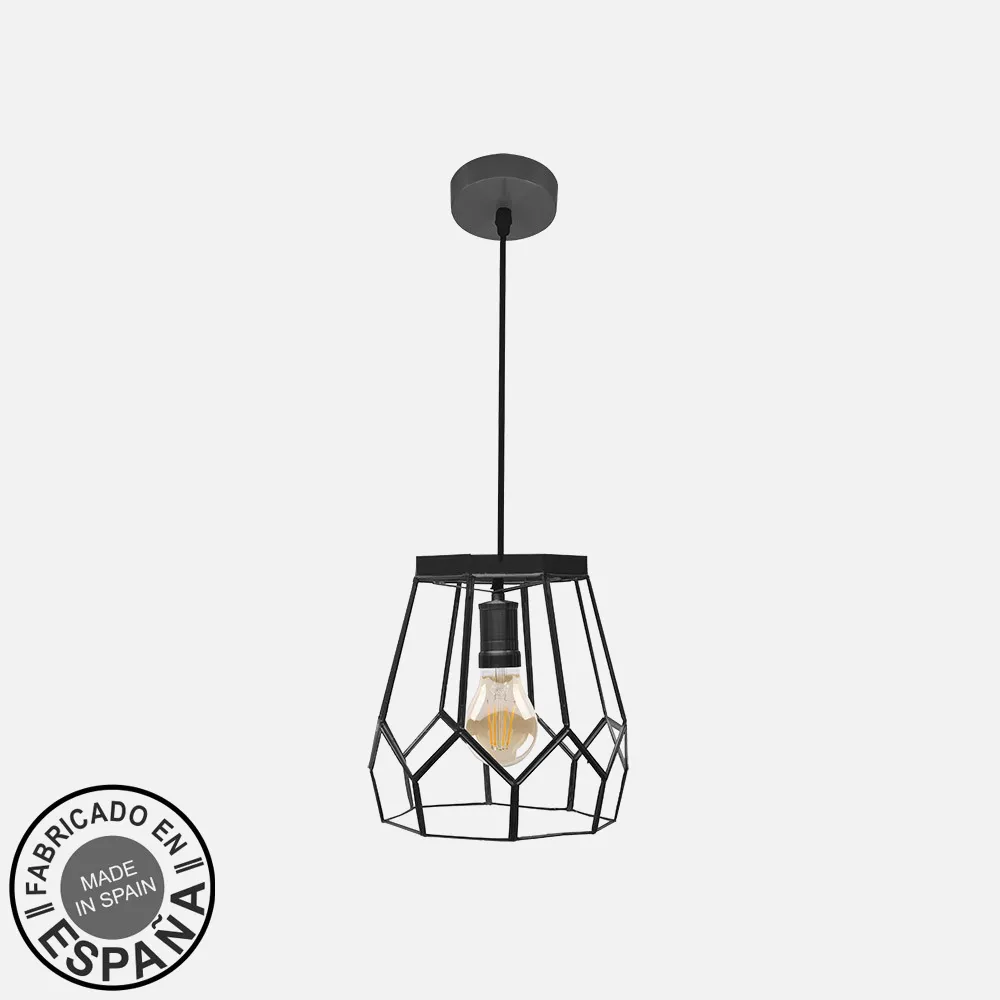 221192009 - Pendant light Lente Small 1xe27 Black Regx20x20cm