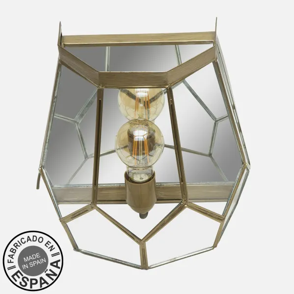 Wall light Lente 1xe27 Leather 25x26x16 Cm