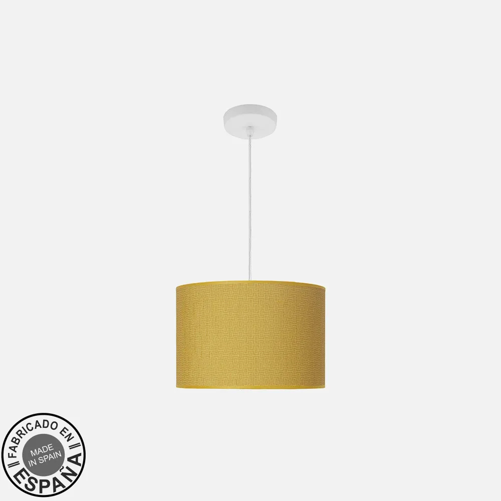 212493101 - Pendant light Fashion 1xe27 White/yellow Regx30x30 Cm