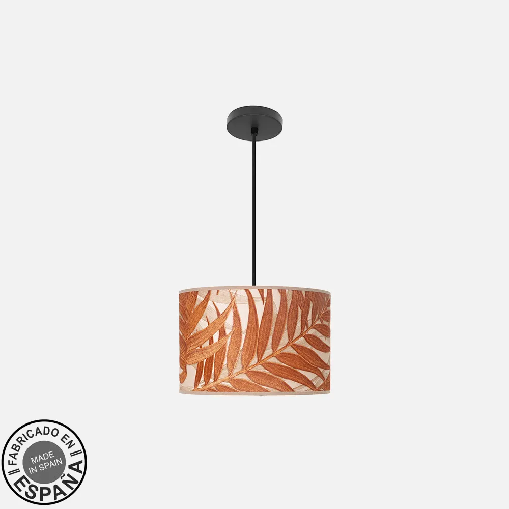 212493029 - Pendant Light Fashion 1xe27 Black/Leaf Caldera Regx30x30cm