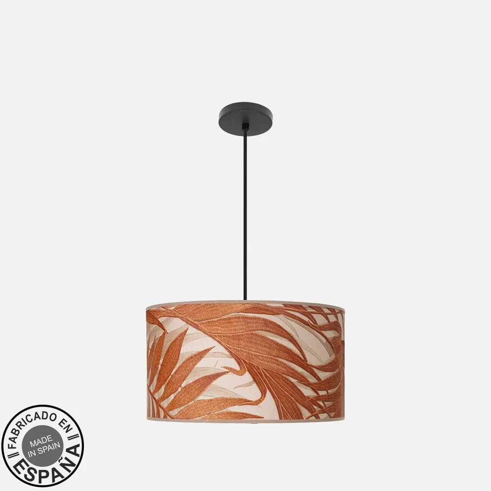 212494029 - Pendant Light Fashion 2xe27 Black/Leaf Caldera Regx40x40cm  w/Diffuser