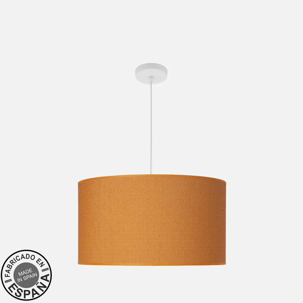 212495091 - Colgante Moda 3xe27 Blanco/naranja Regx50x50 Cm C/difusor