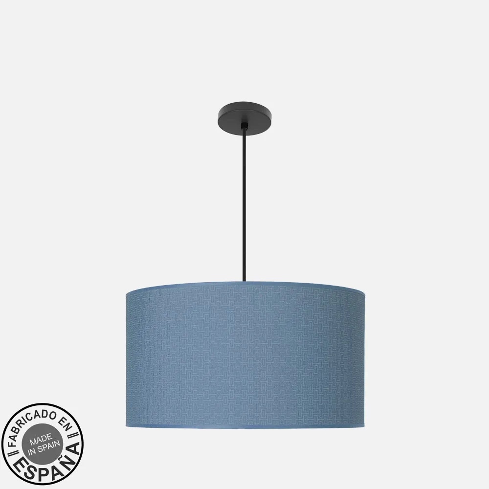212495089 - Colgante Moda 3xe27 Negro/azul Regx50x50 Cm C/difusor