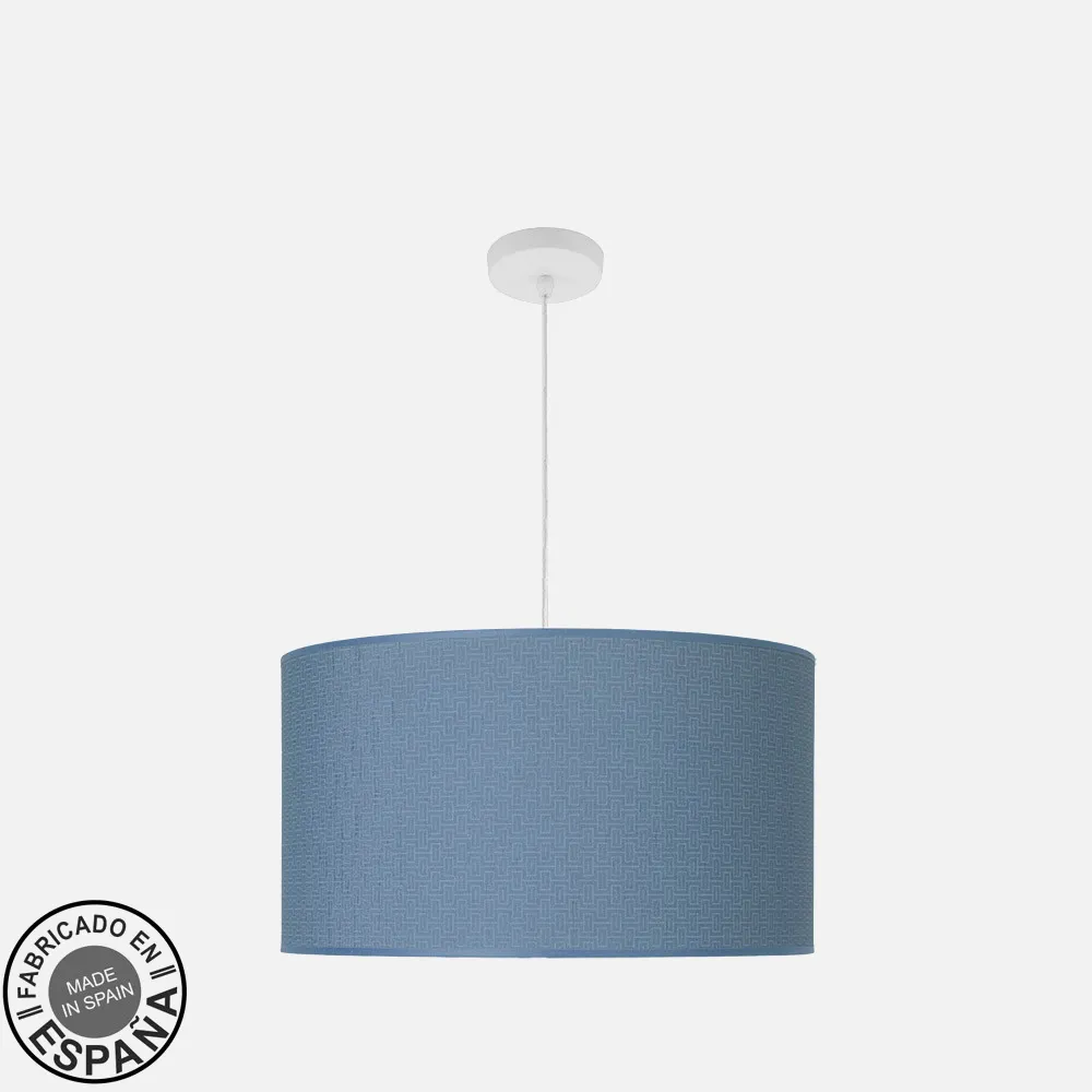212495081 - Colgante Moda 3xe27 Blanco/azul Regx50x50 Cm C/difusor