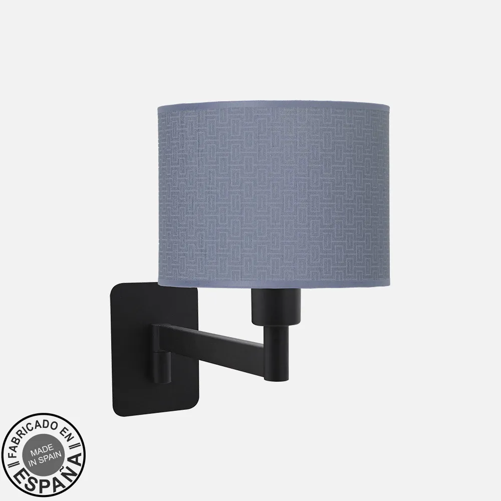 212461089 - Wall Light Tilting Fashion 1xe14 Black/Blue 26x17x28 Cm