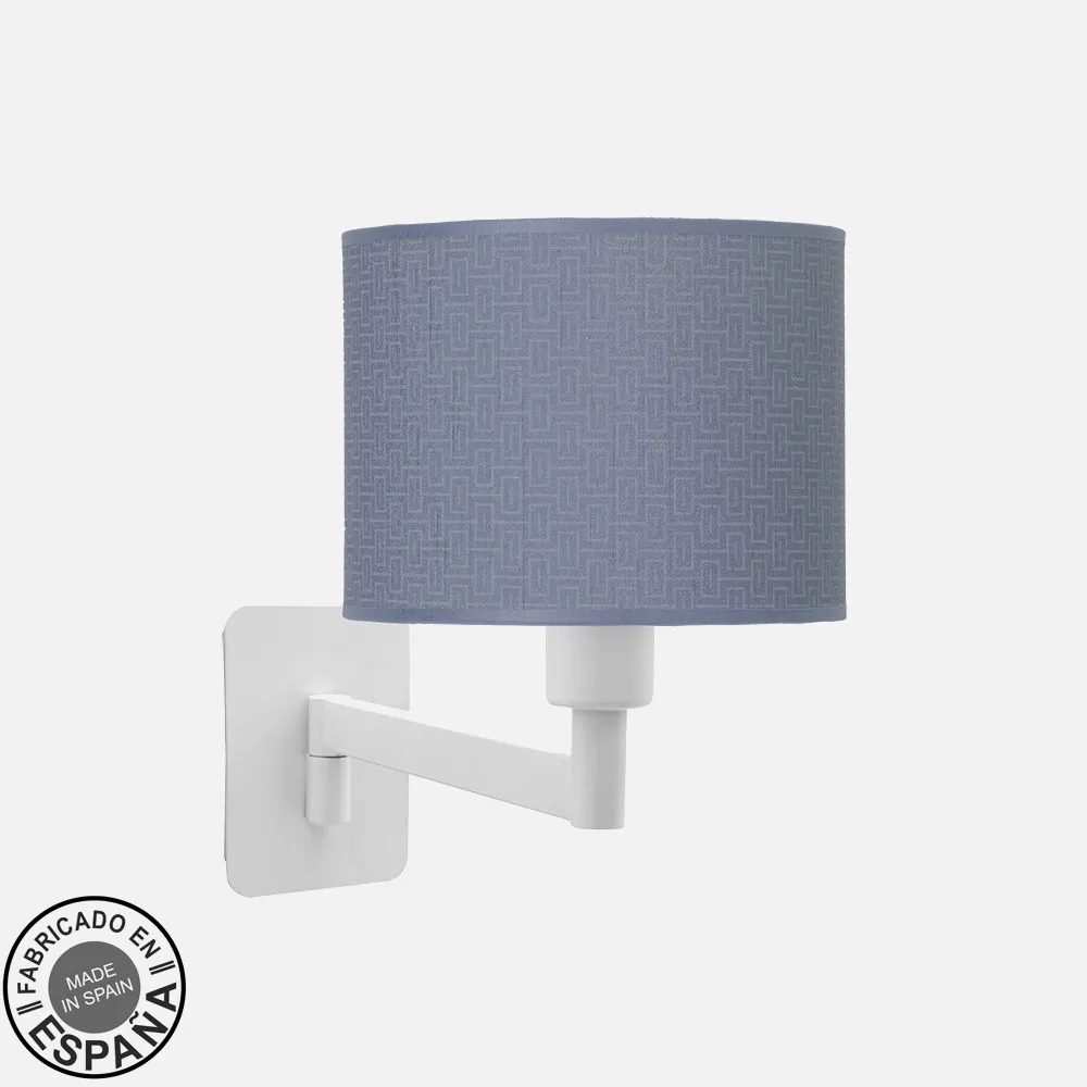 212461081 - Wall Light Tilting Fashion 1xe14 White/Blue 26x17x28 Cm