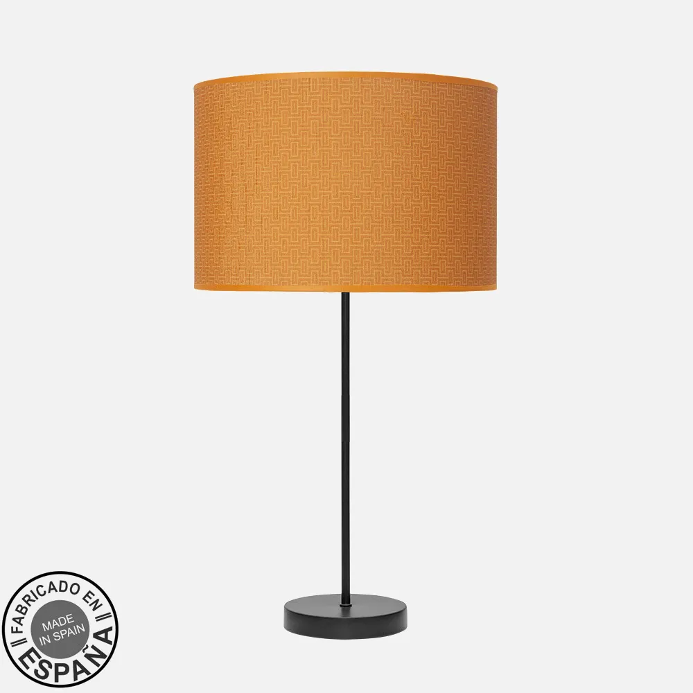 212471099 - Sobremesa Alto Moda 1xe27 Negro/naranja 63x30x30cm