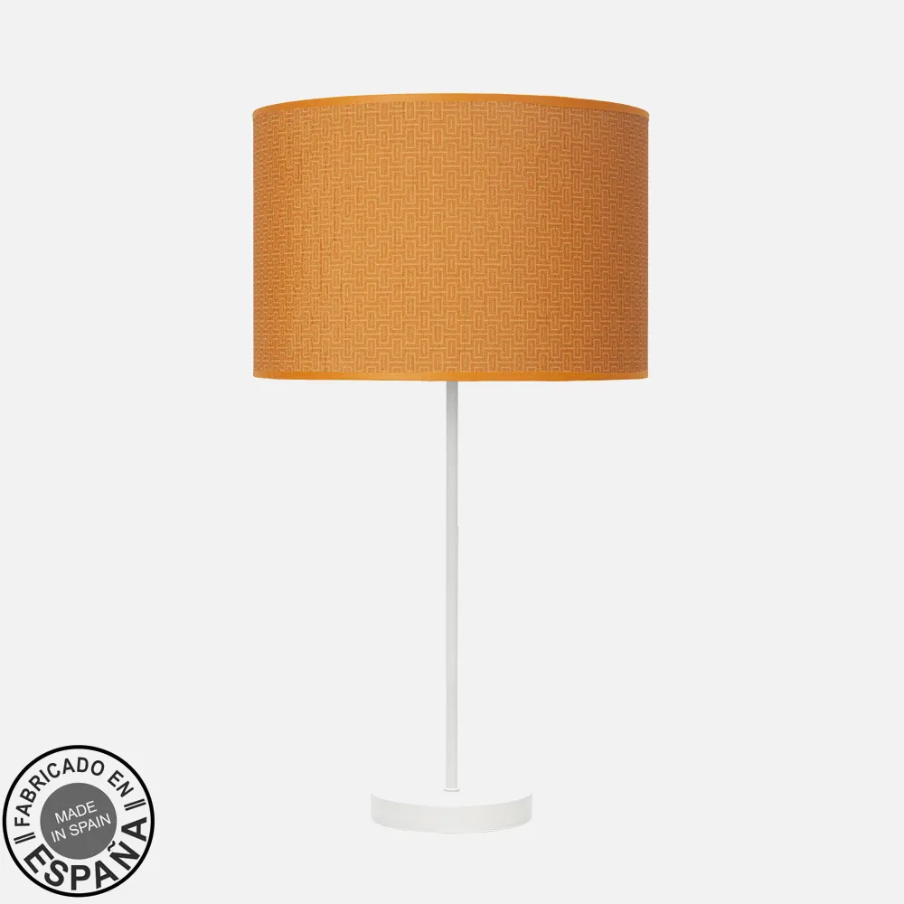212471091 - Sobremesa Alto Moda 1xe27 Blanco/naranja 63x30x30c