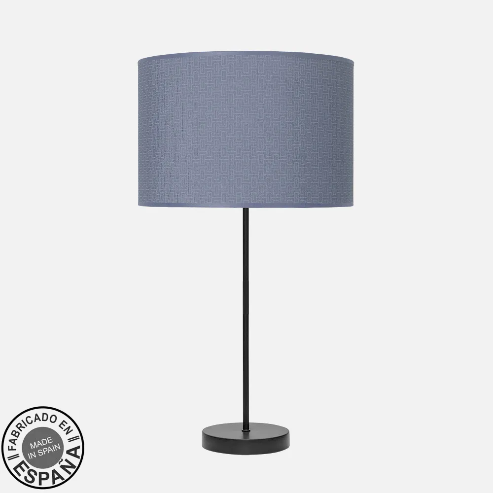 212471089 - Sobremesa Alto Moda 1xe27 Negro/azul 63x30x30cm
