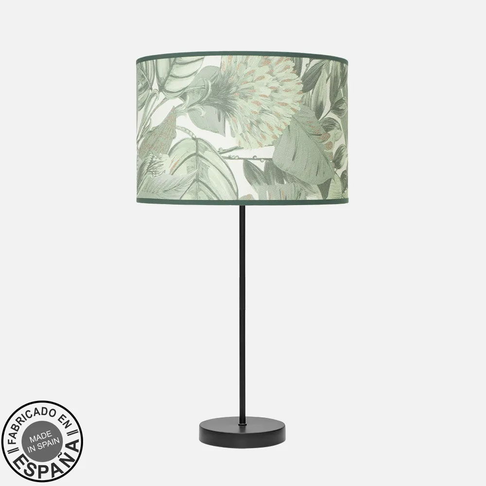 212471019 - Table lamp Height Fashion 1xe27 Black/leaf Green 63x30x30 Cm