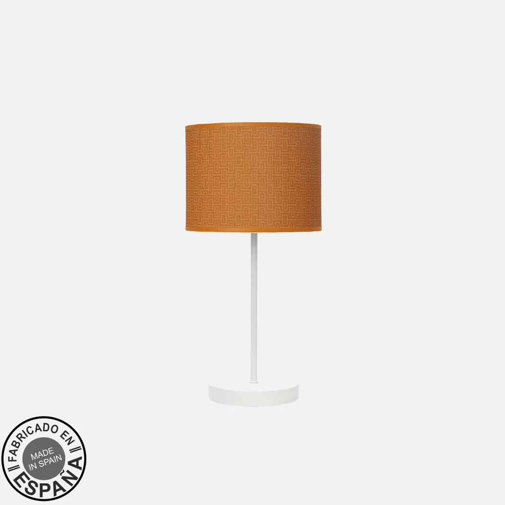 212470091 - Sobremesa Moda 1xe14 Blanco/naranja 42x17x17cm