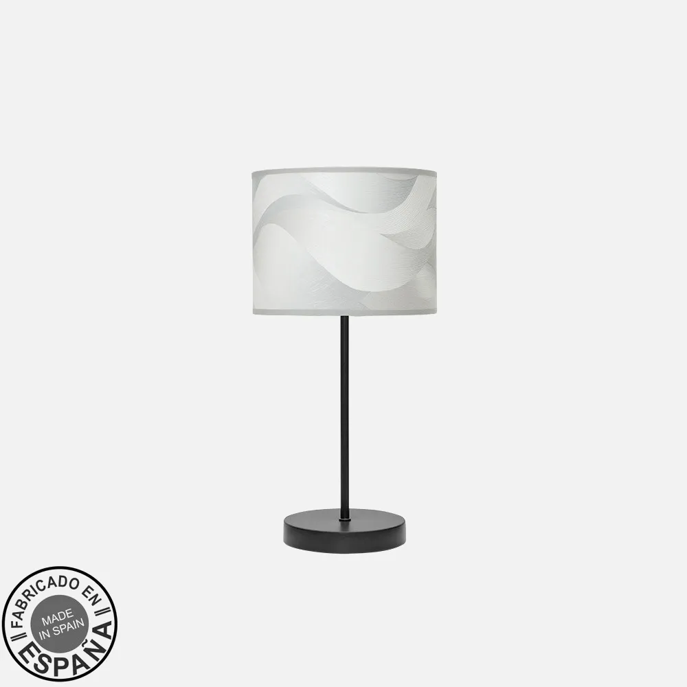 212470039 - Table lamp Fashion 1xe14 Black/wave Grey 42x17x17cm