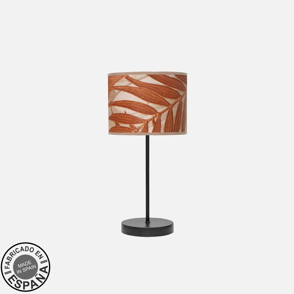 212470029 - Table Lamp Moda 1xe14 Black/Caldera Leaf 42x17x17cm