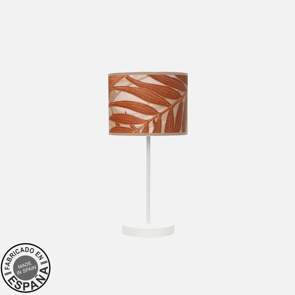 212470021 - Table Lamp Moda 1xe14 White/Caldera Leaf 42x17x17cm
