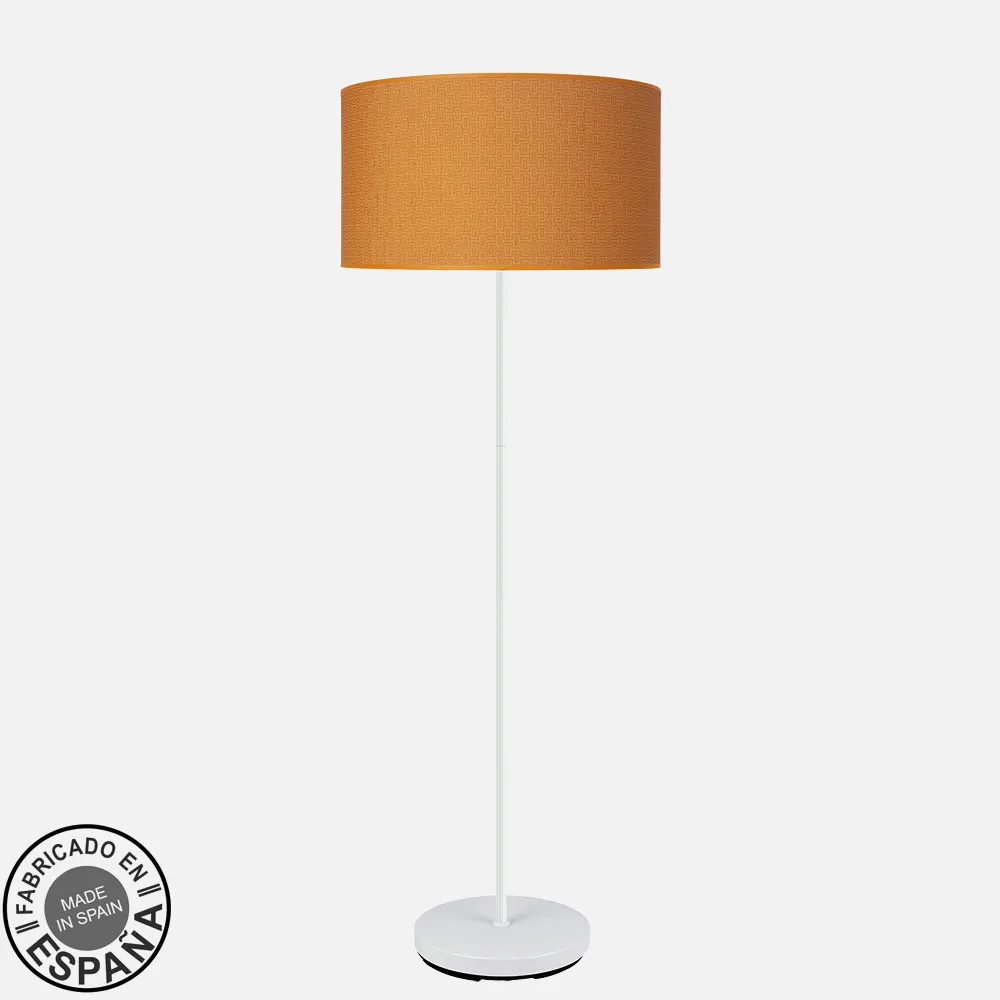 212441091 - Pie Salon Moda 1xe27 Blanco/naranja 163x40x40cm