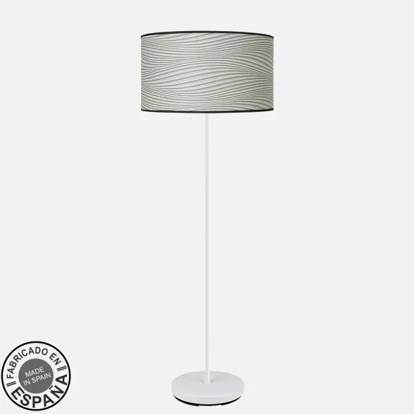 Blanco/surco gris