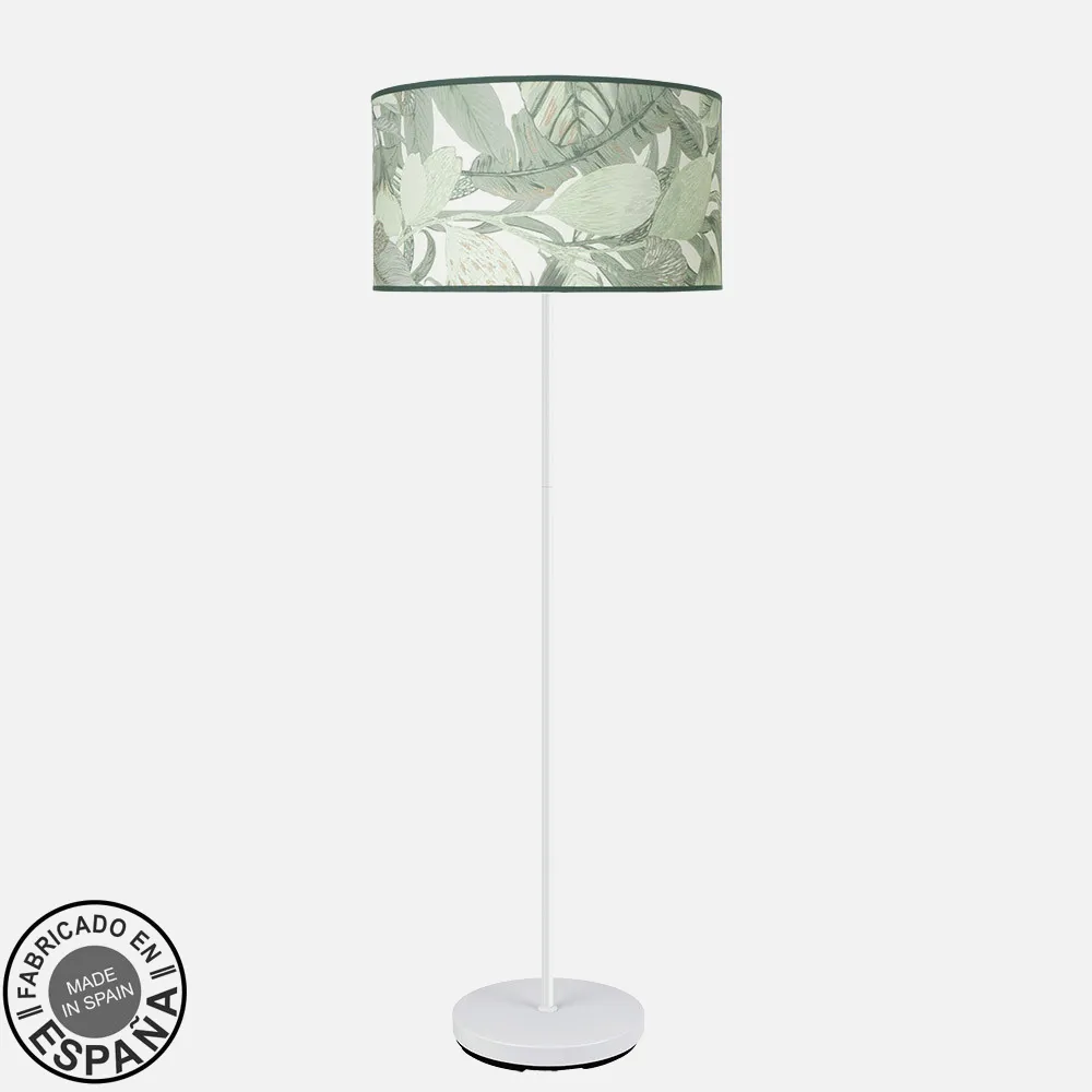 212441011 - Floor Lamp Moda 1xe27 White/Green Leaf 163x40x40cm
