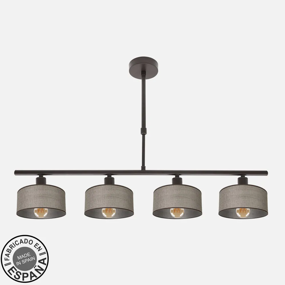Lampara Gilda 4xe14 Marron Regx76x14 Cm