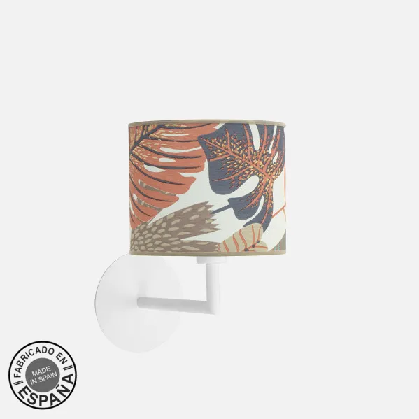 Aplique Etiopia 1xe14 Blanco/estampado 27x17x24,5 Cm