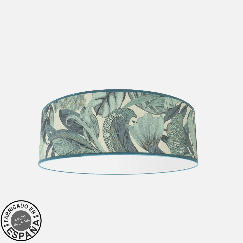 227085008 - Ceiling light Argel 4xe27 Leaf Blue 17x50x50 Cm
