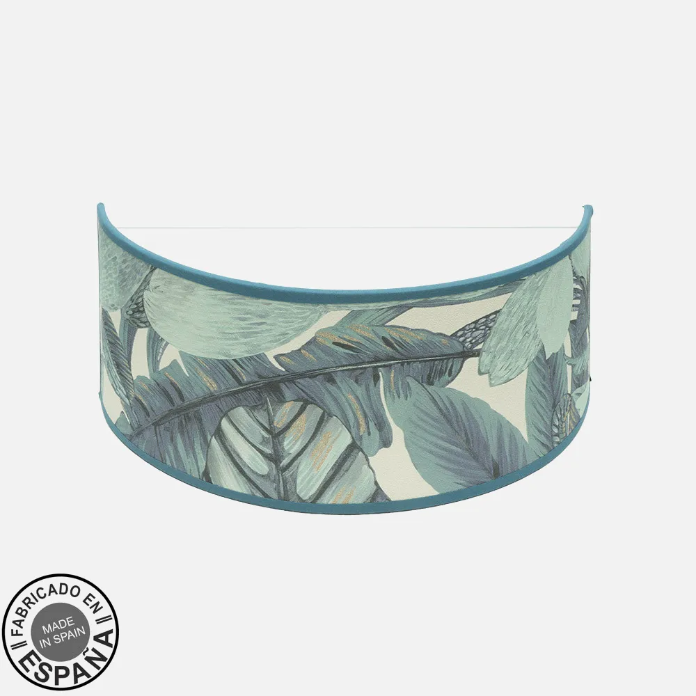 227061008 - Aplique Argel 1xe27 Hoja Azul 16x33x45 Cm