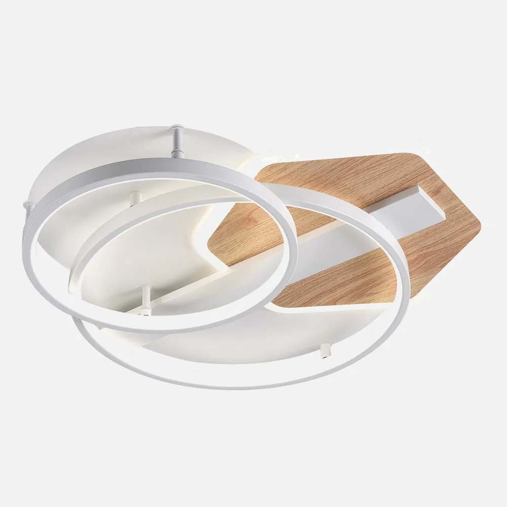 224185068 - Plafon Trofa Blanco/haya 120w 3000-4000-6000k 9x50 X50cm 10200lm C/remoto