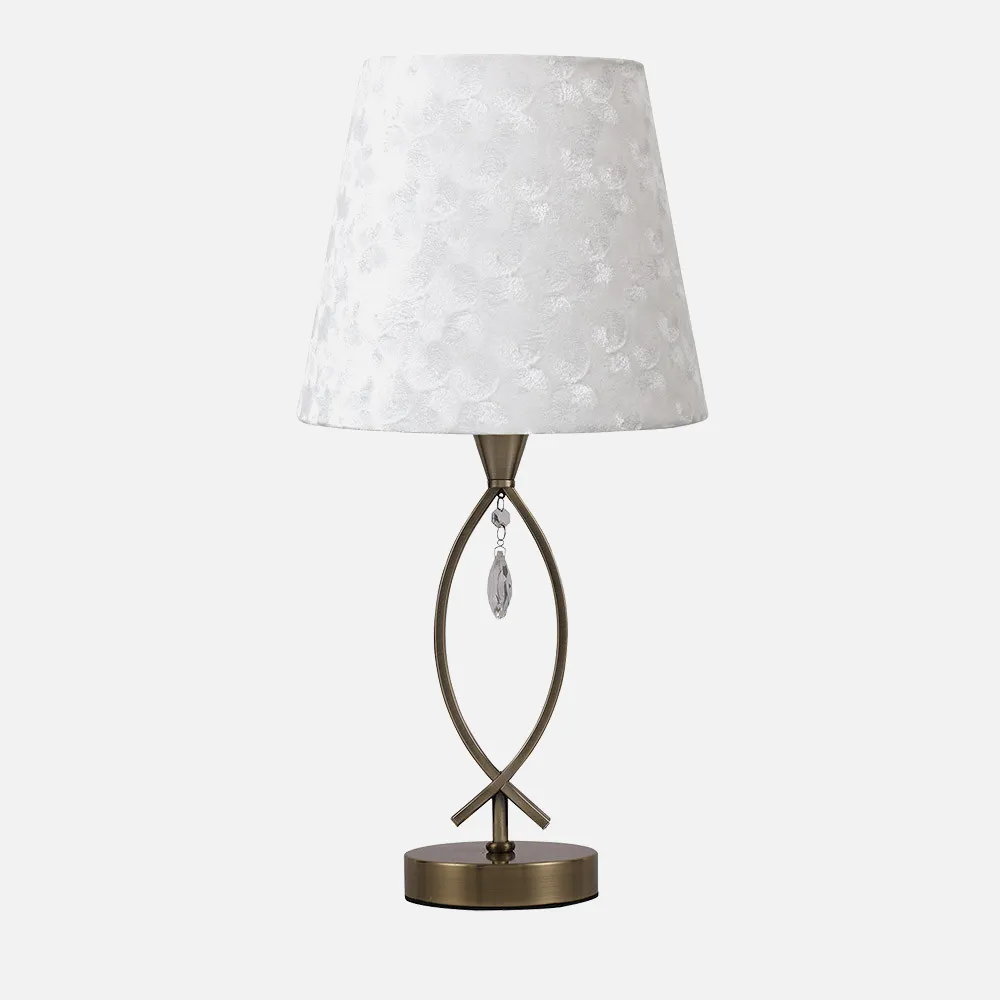 Sobremesa Rinca 1xe14 Cuero 48x25x25