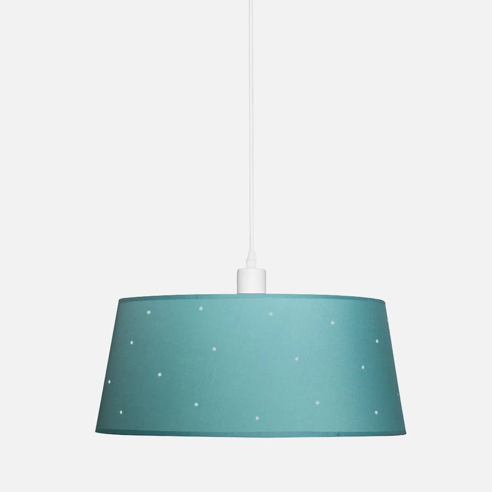 Colgante Consciencia 1xe27 Turquesa Regx40x40 Cm