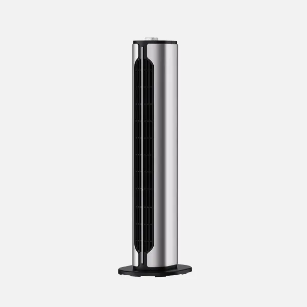 Termoventilador Vertical Ceramico Ptc 1500w Canada Plata/negro 2potencias 3funciones Termost.seg.antivuelco 61,5x18x18cm
