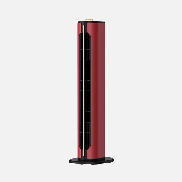 Vertical ceramic PTC fan heater 1500w Canada Red/black 2 power levels 3 functions safety thermostat, tip-over protection 61,5x18x18cm