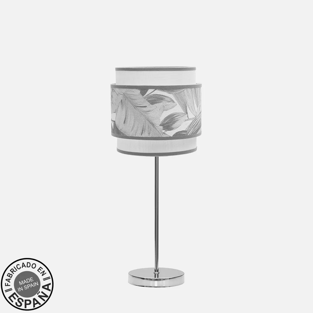 227971045 - Table lamp Camerun 1xe14 Chrome/white/grey 45x18x18 Cm