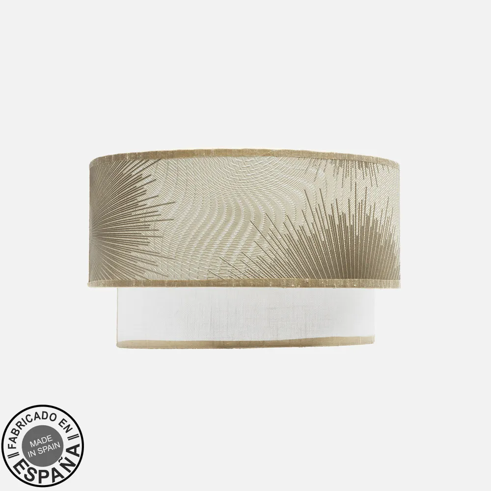 227861001 - Wall light Nepal 1xe27 White/gold 17,5x30x15 Cm