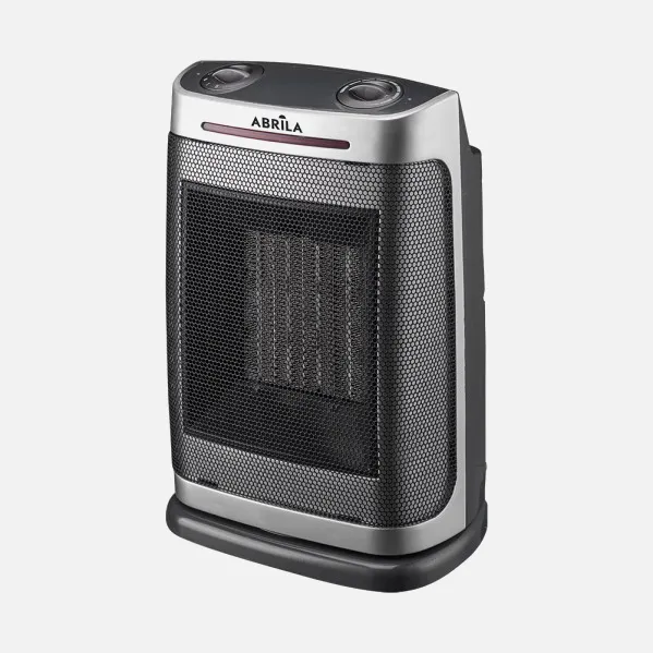 Termoventilador Ceramico PTC Fogon 1500w Plata 2potencias 3funciones Termost. Regu. Seguridad, Antivuelco 29x19x14,5cm