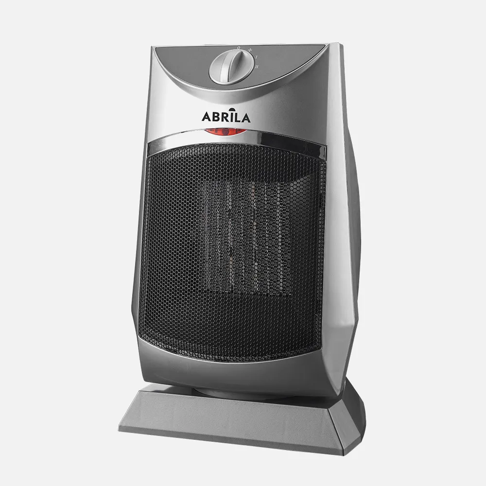Termoventilador Ceramico PTC Calidez 1500w Plata 2potencias 3funciones.protecc.seguridad, Antivuleco 32,5x20x 17cm