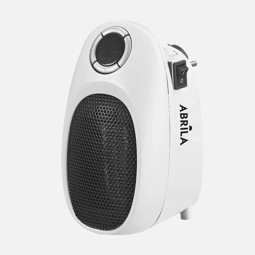 230010501 - Mini Fan heater Ceramic Malasia 500w White Adjustable temperature, timer Safety Display 16x9x12cm