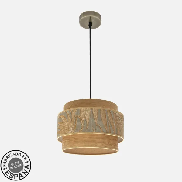 Colgante Samoa 1xe27 Cuero/camel Regx30d