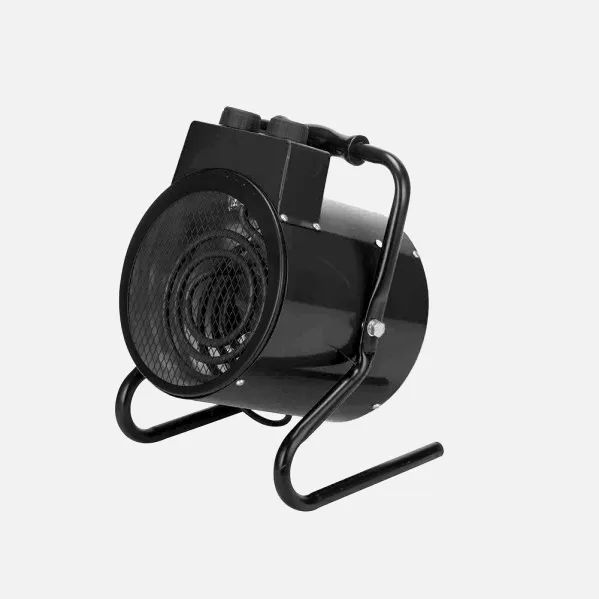 Fan heater Industrial Zenon 3000w Black 2 powers Ip24 Thermostat Reg.33x24x22,5 Cm