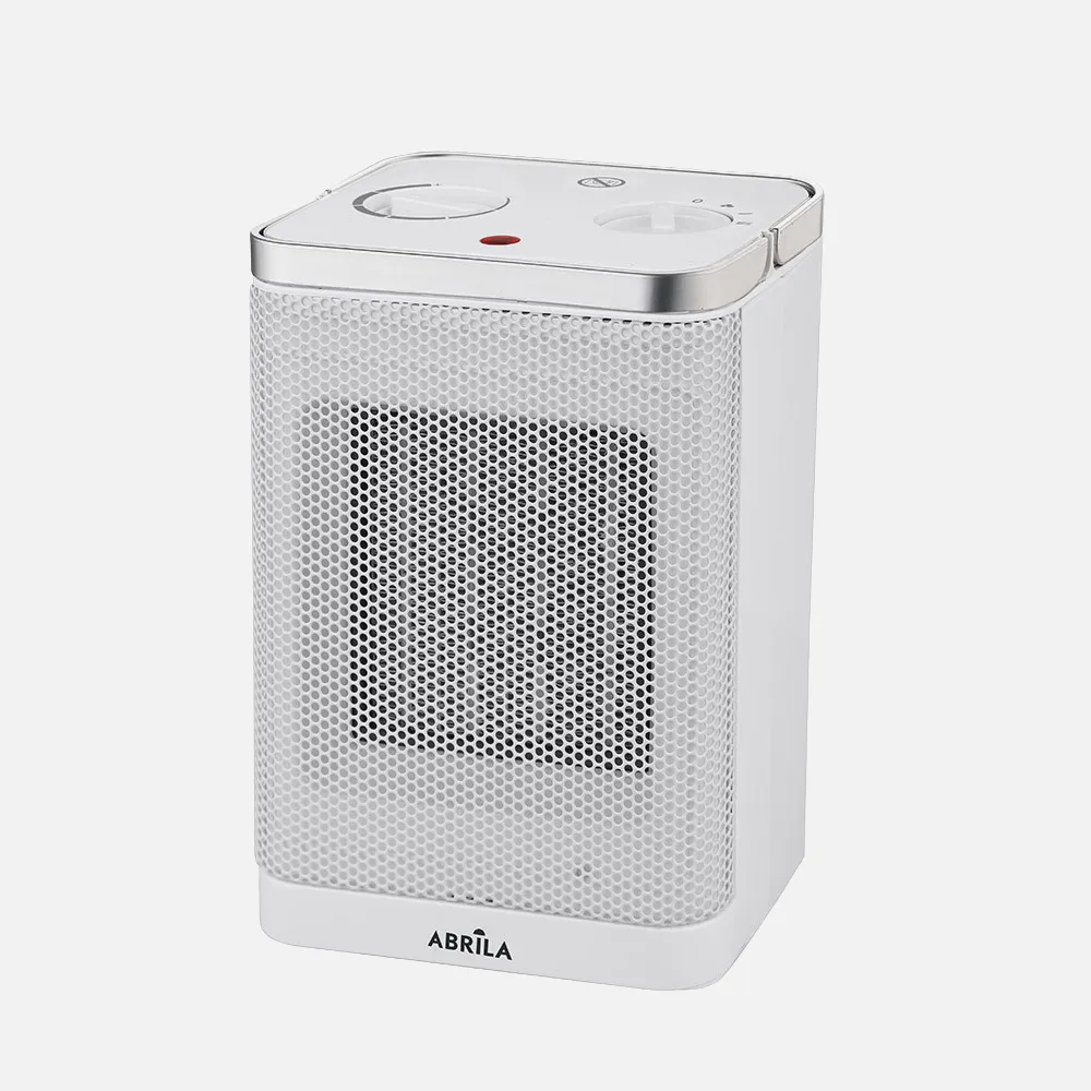 Termoventilador Ceramico Bribon 1500w Blanco 2potencias 3funciones Termost.reg. Antivuelco Asa 22,3x15x12,4cm