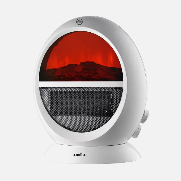 Termoventilador Mongol 2000w Blanco 2potencias Efecto Fuego Termost.reg.oscilante.antivuelco.36x29,8x18,2cm