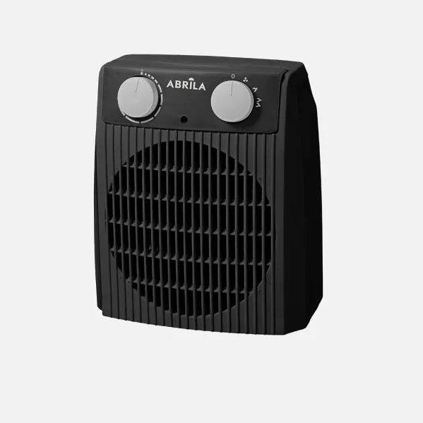 Fan Heater Elect.nairobi 2000w Grey/Black 2 Power Levels 3 Functions Safety Protection Indicator Light 22,9x19,4x13,3cm