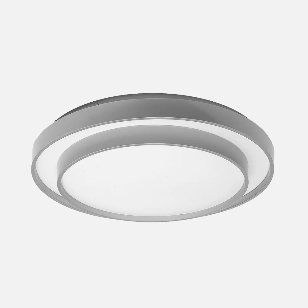 Plafon Fana 60w 3000-4200-6500k Blanco/plata 9x50x50cm 5400lm C/remoto Y Memoria