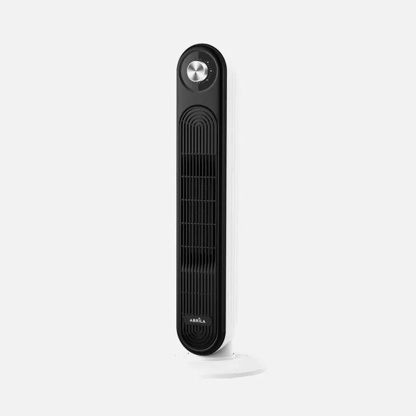 Termoventilador Ceramico Vert.grecia 2000w Negro/blanco 2pot.oscilante, Antivuelco, Termost. Prot.cal 69,8x24,5x24,5 Cm